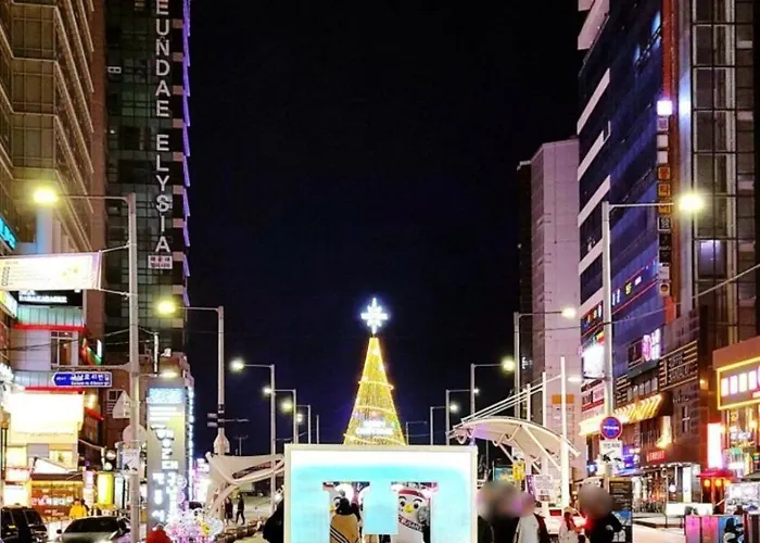 해운대 엘본 # Haeundae Station 3min# Sea 3min# High Floor View# Luggage Storage# Flexible Checkin& Out# Family 3* 釜山